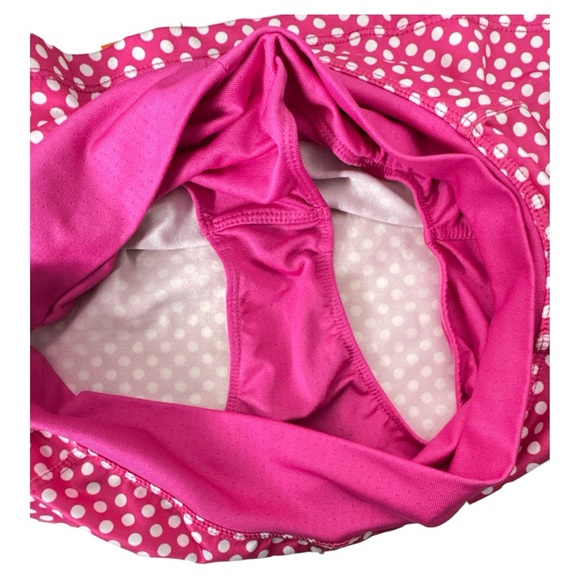 RunningSkirt Cerise Dot Athletic Skirt Size 2 (4-6) - Picture 4 of 7